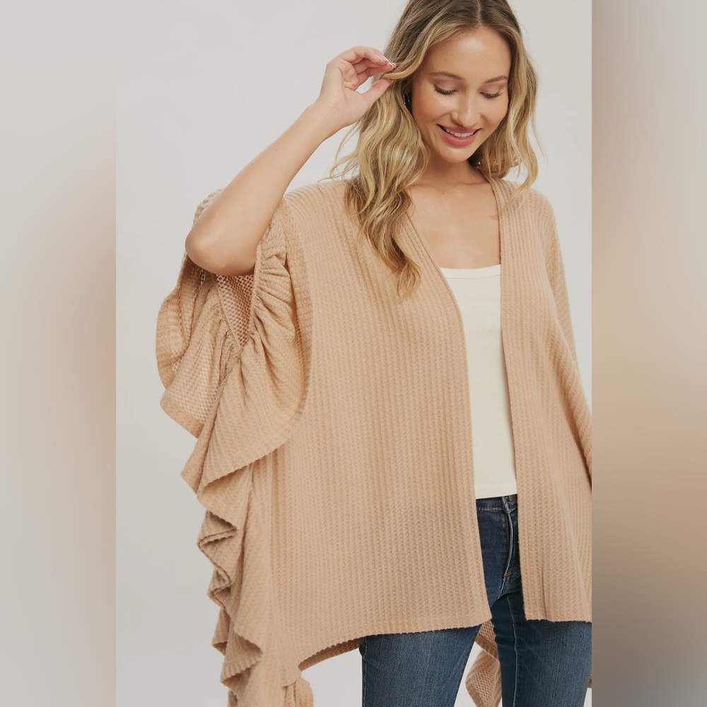 FINAL PIECES!!!! ($16) Ruffle Hem Cardigan - Picture 3 of 8